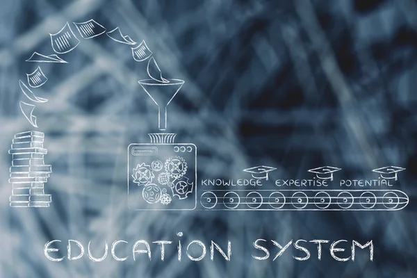 Onderwijs systeemconcept — Stockfoto