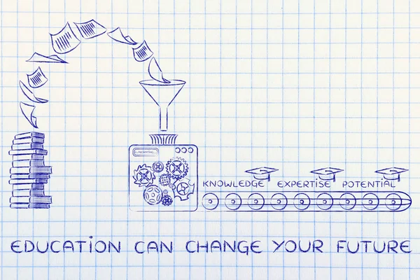 Освіта може змінити вашу майбутню ілюстрацію — стокове фото