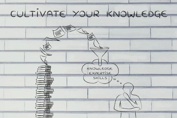 Cultivate your knowledge concept — Stock Photo, Image