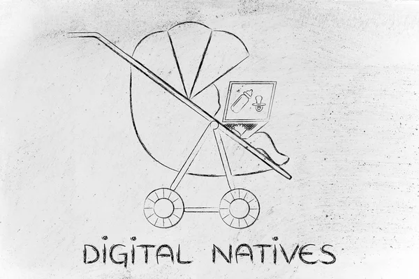 Dijital Natives kavramı — Stok fotoğraf