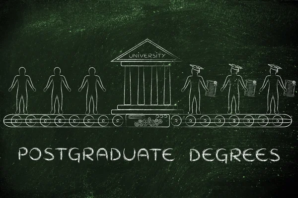 Postgrad degrees concept — Stock Photo, Image