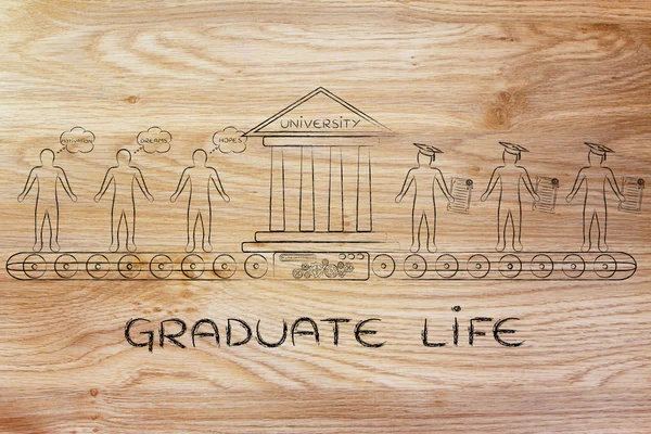 Graduate Life concept — Stock Photo, Image