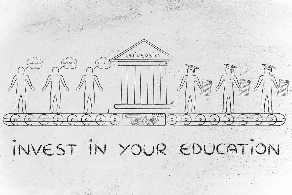 Invest in your education concept