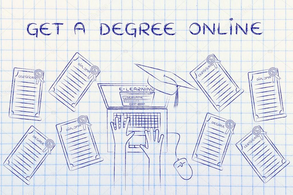 concept of Get a degree online