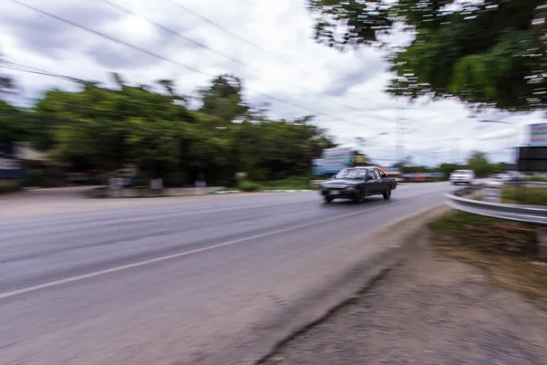 Pick-up Speeding in road — Stock Photo, Image