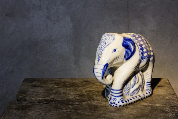 Elephant bank ceramic still life — Stock Photo, Image