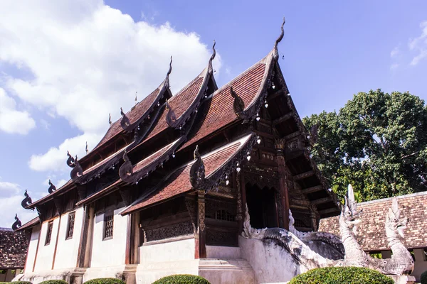 Wat Ton Kain, stará dřevěná kaple v Chiang Mai, Thajsko — Stock fotografie