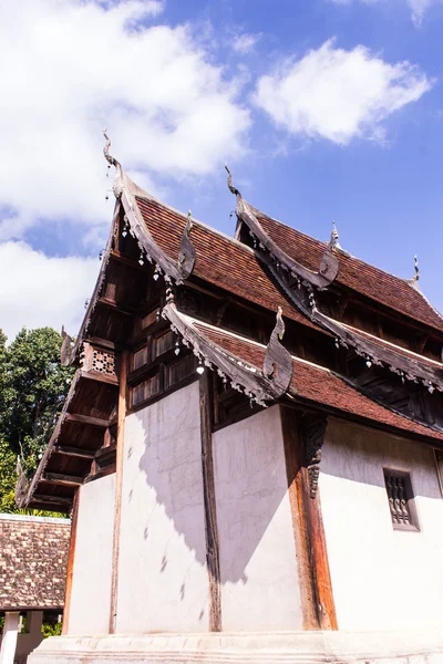 Wat Ton Kain, träkapell i Chiang Mai, Thailand — Stockfoto