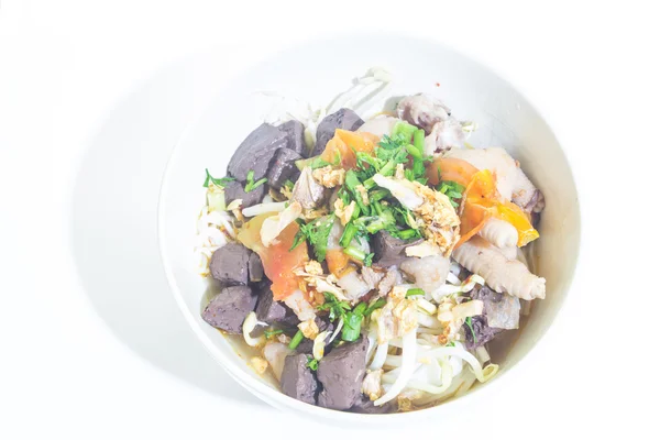 Thai rice vermicelli on white background — Stock Photo, Image