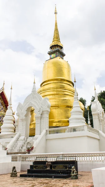 Pagoda na wat suan dok v chiang mai, Thajsko — Stock fotografie