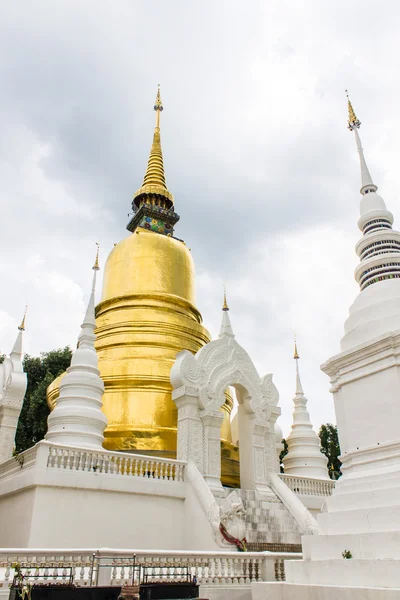 Pagoda na wat suan dok v chiang mai, Thajsko — Stock fotografie