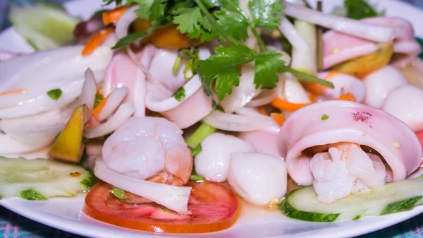 Thai spicy seafood salad, Yum — Stock Photo, Image