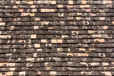 Eski çatı kiremitleri dokusu