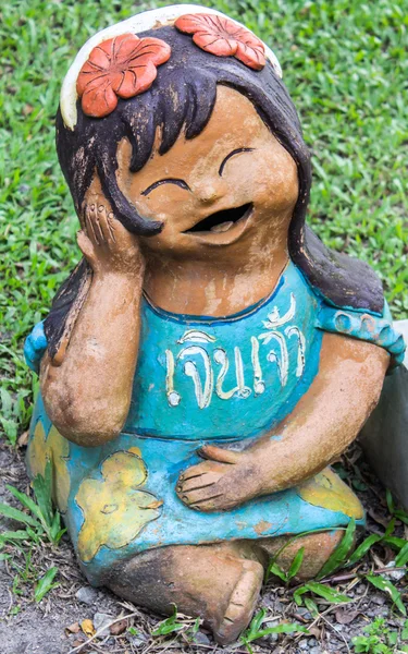 Thai children figure, Clay Thai Art — стоковое фото