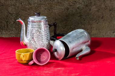 Kupası natürmort Klasik su ısıtıcısı