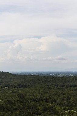 Lamphun şehir görünümü form dağ