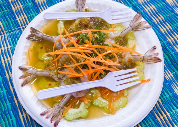 Shrimp in fish sauce, food thai style — Stock Photo, Image