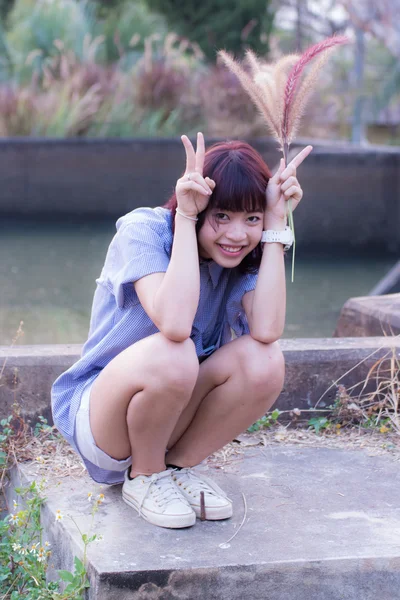 Beautiful thai girl portrait — Stock Photo, Image