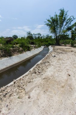 Sulama hendek ile Asya güzellik gök