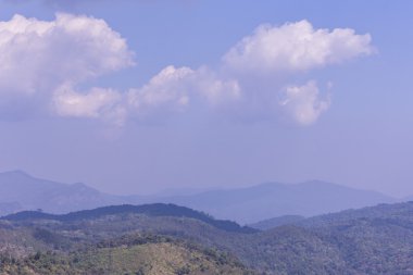dağ gökyüzü doi Inthanon, Chiangmai Tayland ile