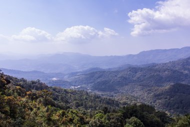 doi Inthanon, Chiangmai Tayland bahçeli Köyü