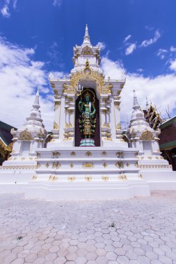 Tay angel Pagoda Wat Sri Don Moon, Chiangmai Tayland ile