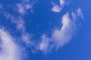 Güzellik mavi gökyüzü bulutlar, doku ve arka plan