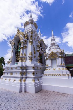 Tay angel Pagoda Wat Sri Don Moon, Chiangmai Tayland ile