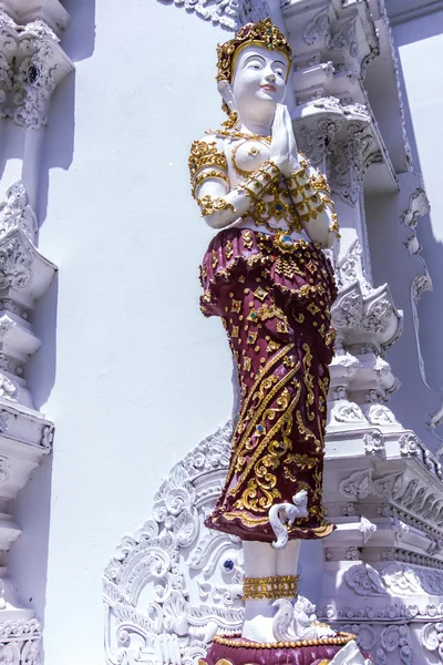 Tajskie kobiety kąt statua — Zdjęcie stockowe