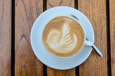 kahve latte sanat masada