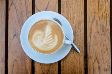 kahve latte sanat masada