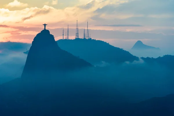 Sunset view of Rio de Janairo, Brazil — Stock Photo, Image