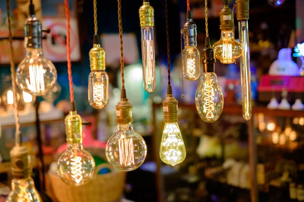 Variety retro light bulbs — Stock Photo, Image