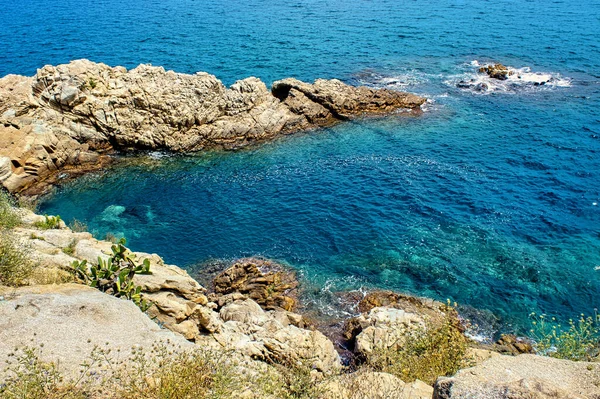 Paisagens Detalhes Costa Brava Blanes Espanha — Fotografia de Stock