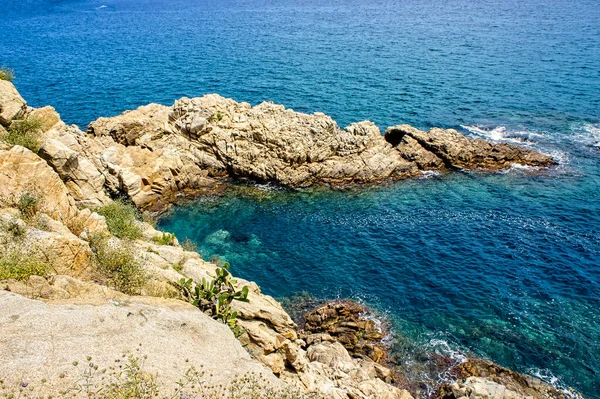 Paisagens Detalhes Costa Brava Blanes Espanha — Fotografia de Stock