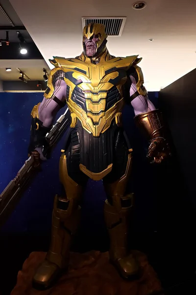 Osaka Japan Aug 2020 Thanos Volledige Harnas Actie Figuur Show — Stockfoto