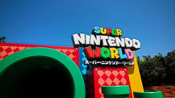 Осака Япония Апреля 2021 Года Декорации Входа Nintendo World Super — стоковое фото