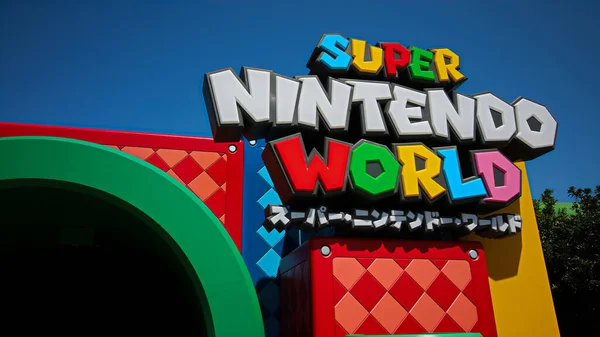 Осака Япония Апреля 2021 Года Декорации Входа Nintendo World Super — стоковое фото