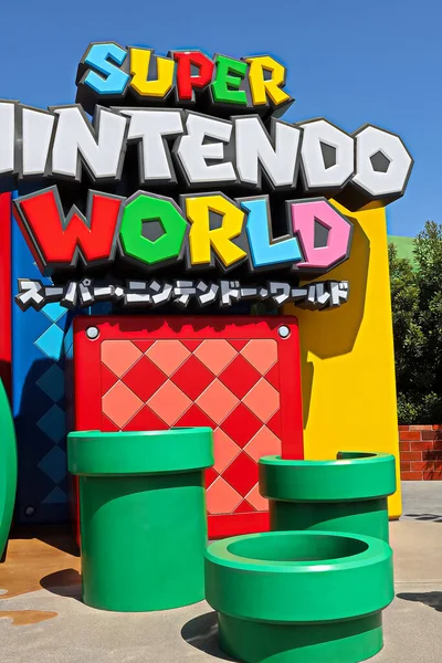 Осака Япония Апреля 2021 Года Декорации Входа Nintendo World Super — стоковое фото