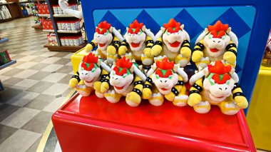 OSAKA, JAPONYA - 10 Nisan 2021: Nintendo World. Nintener Nintendo World 'deki 