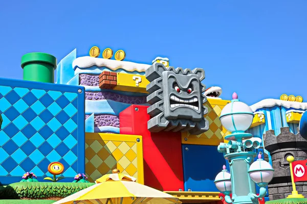 Osaka Japón Abr 2021 Escenario Entrada Castillo Koopa Nintendo World — Foto de Stock