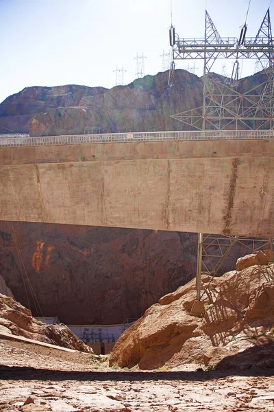 Boulder City Usa Oct 2014 Aerial View Hoover Dam Infrastructure — Stock Photo, Image