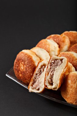 et ile küçük pasta pişirme ow lezzetli geleneksel Rus sıcak