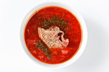 Shorba chuchvara çorba Ulusal Asya gıda geleneksel kase w