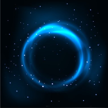 Soyut ışık arka plan daireler. Vektör çizim.