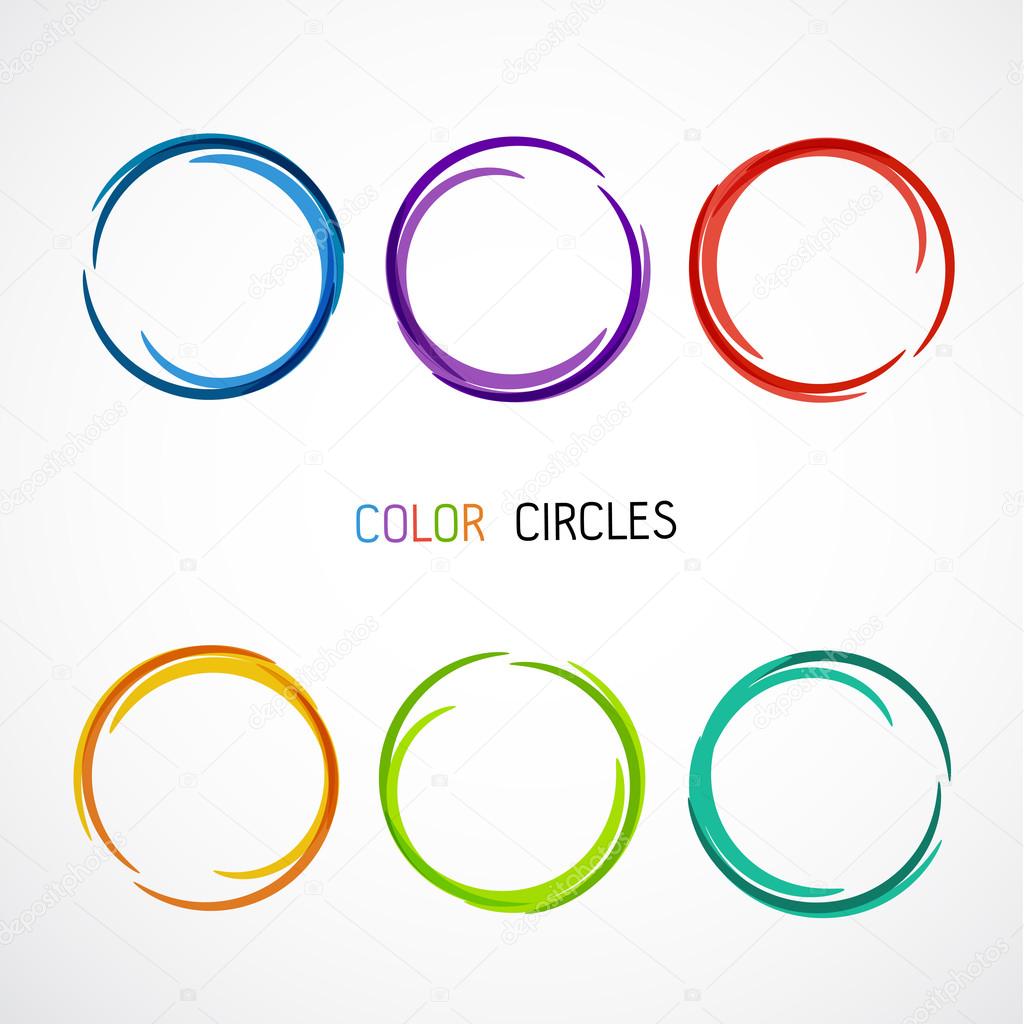 Circle set. Vector illustration. Business Abstract Circle icon. Corporate, Media, Technology styles vector logo design template. transparent