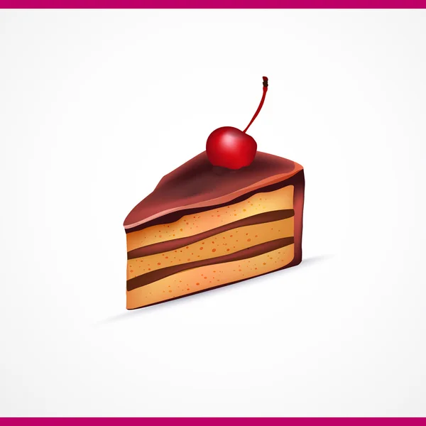 Pièce de vecteur de gâteau — Image vectorielle