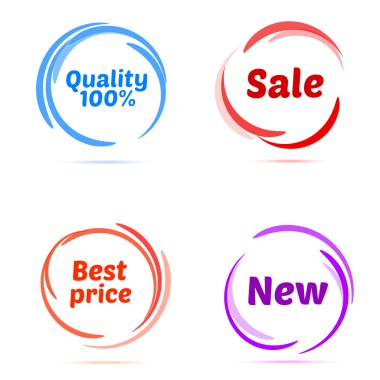 küme iş rozetleri ve Etiketler