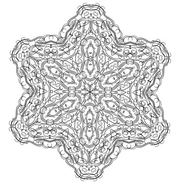 Süsleme yuvarlak mandala kümesiyle