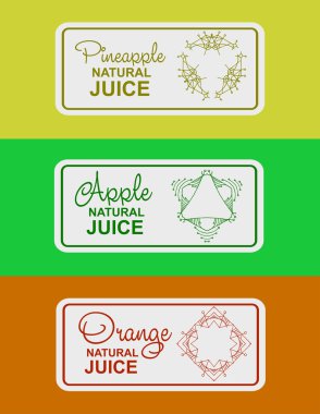 doğal meyve suyu için etiket